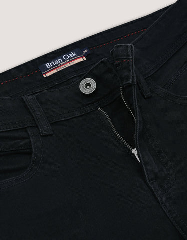 Denim noir extensible confortable