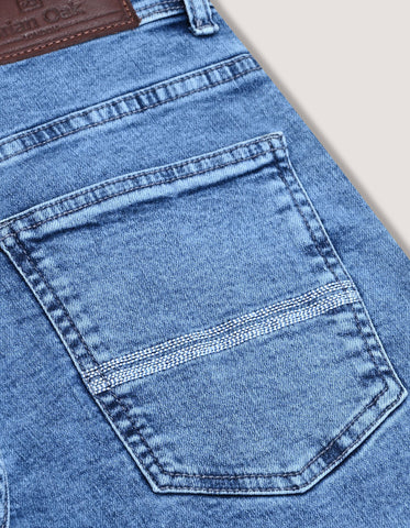 Jean en denim bleu clair Smart Fit