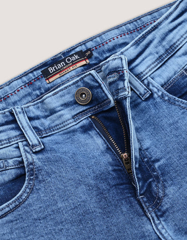 Jean en denim bleu clair Smart Fit