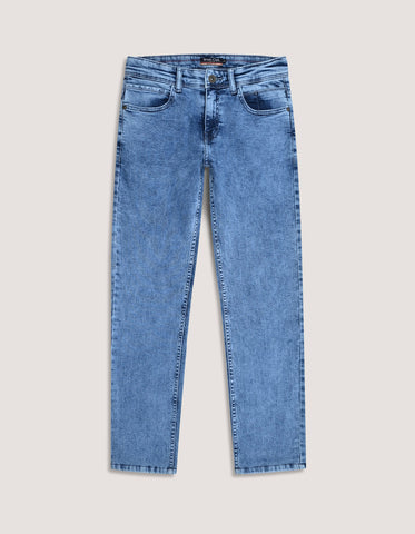 Jean en denim bleu clair Smart Fit