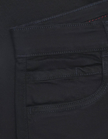 Pantalones cortos vaqueros negros de corte elegante