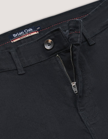 Black Cross Pocket Jeans - Smart Casual Stretch