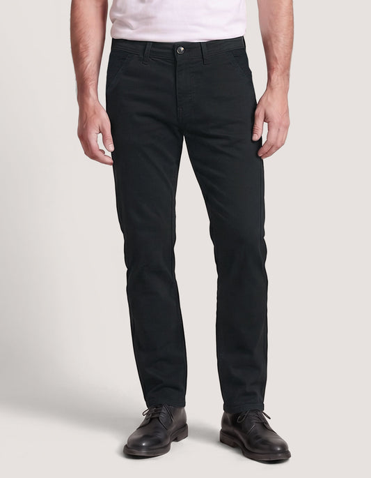 Black Cross Pocket Jeans - Smart Casual Stretch