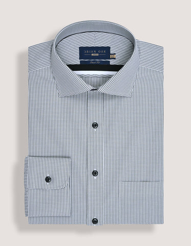 Grey Mini Check Shirt