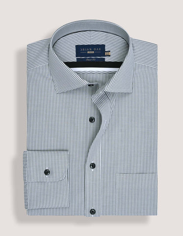 Grey Mini Check Shirt