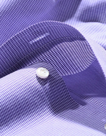 Purple Houndstooth Check Shirt