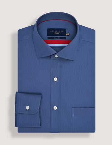 Medium Blue Easy Iron Dress Shirt