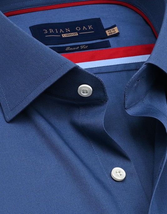Medium Blue Easy Iron Dress Shirt