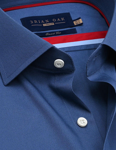 Medium Blue Easy Iron Dress Shirt