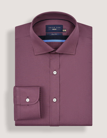 Chemise prune facile à repasser