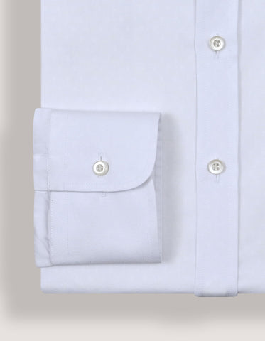 White Self Textured Dobby Shirt