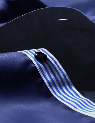 Navy Designer Formal Shirt