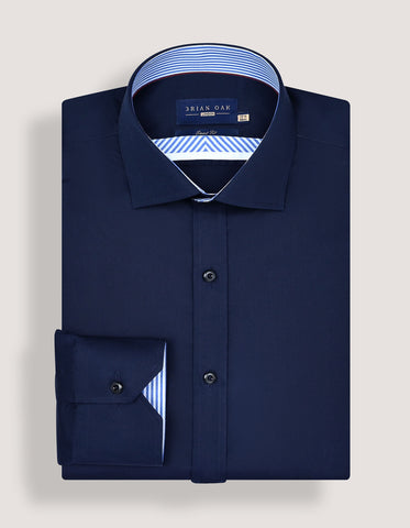 Navy Designer Formal Shirt