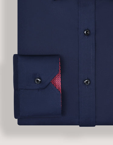 Chemise en satin de créateur - Noir