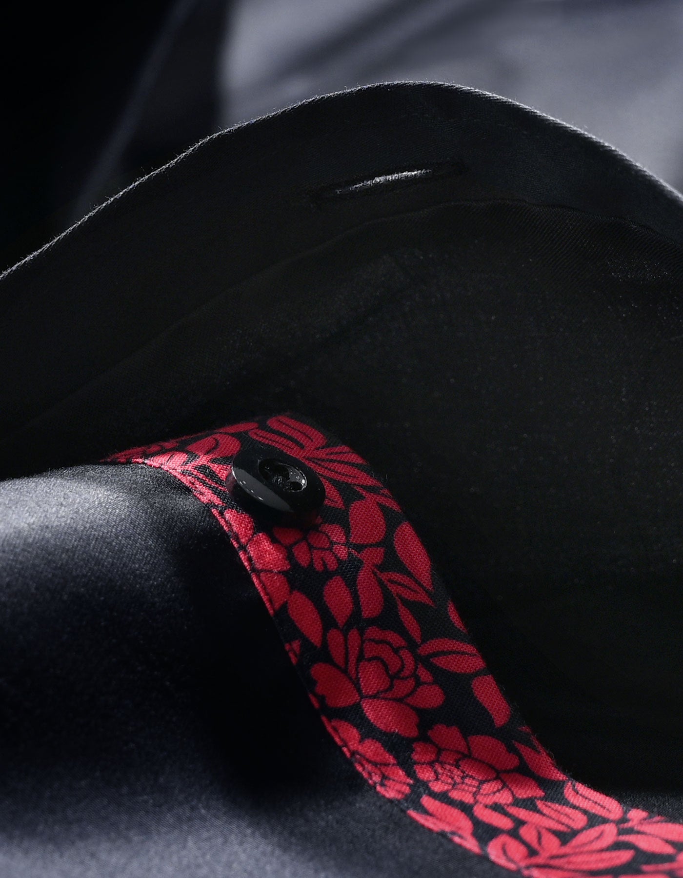 Black Designer Dress Shirt for Men