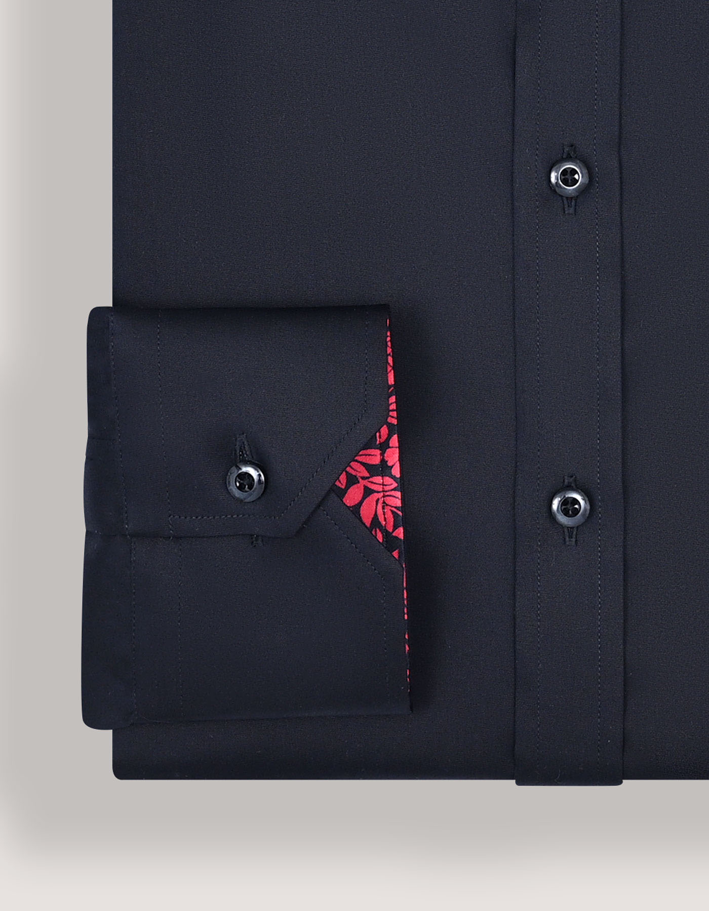 Black Designer Dress Shirt for Men