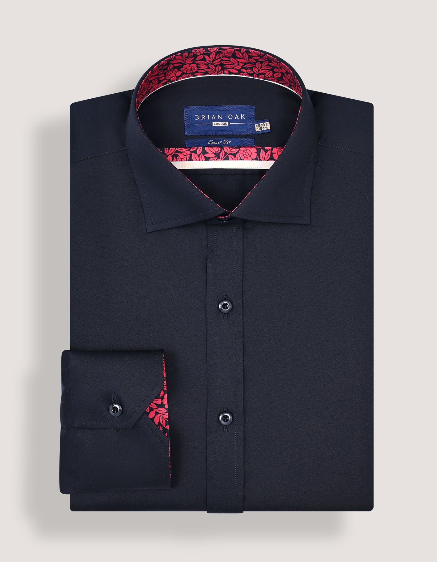 Black Designer Dress Shirt for Men