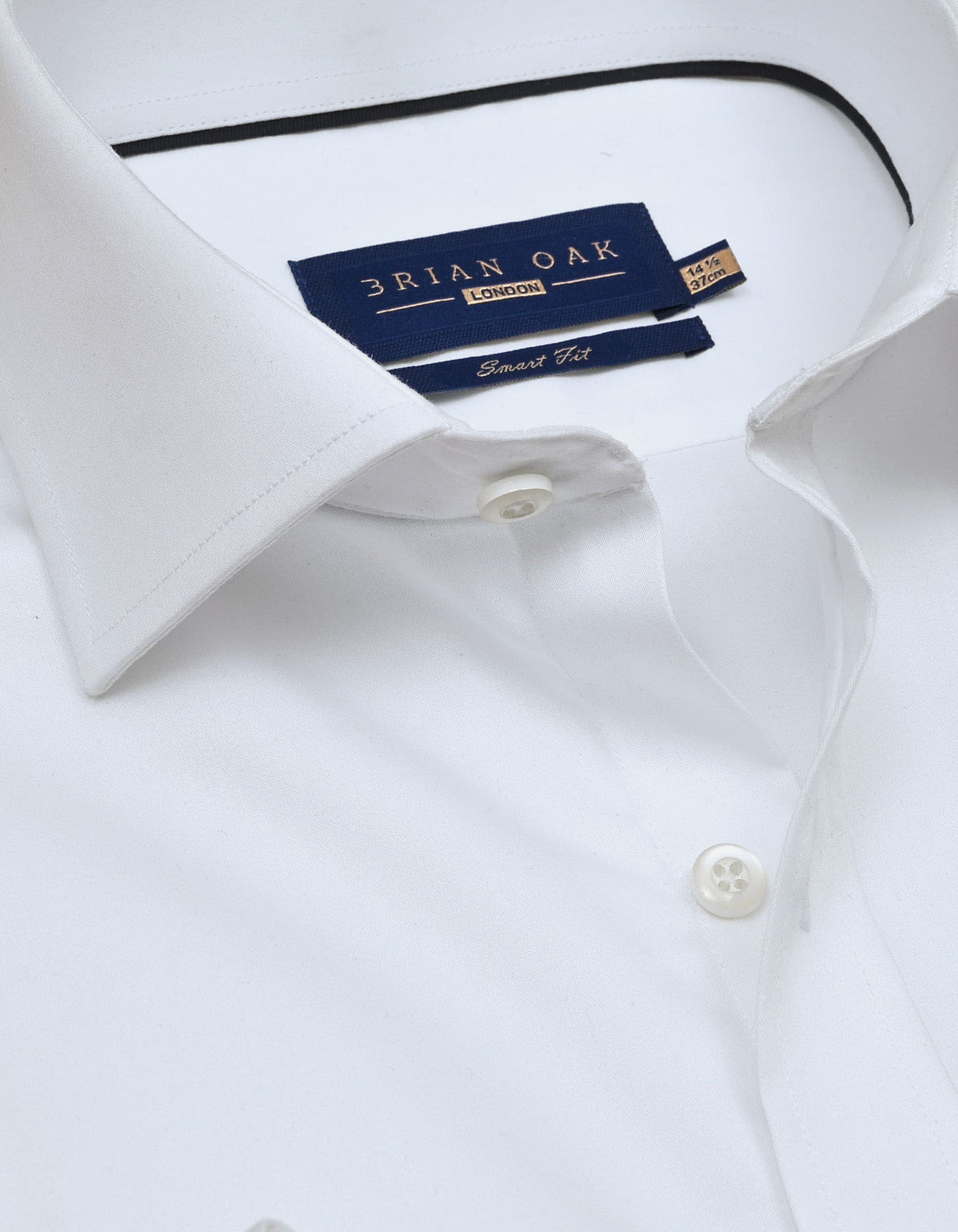 Easy Care White Satin Shirt