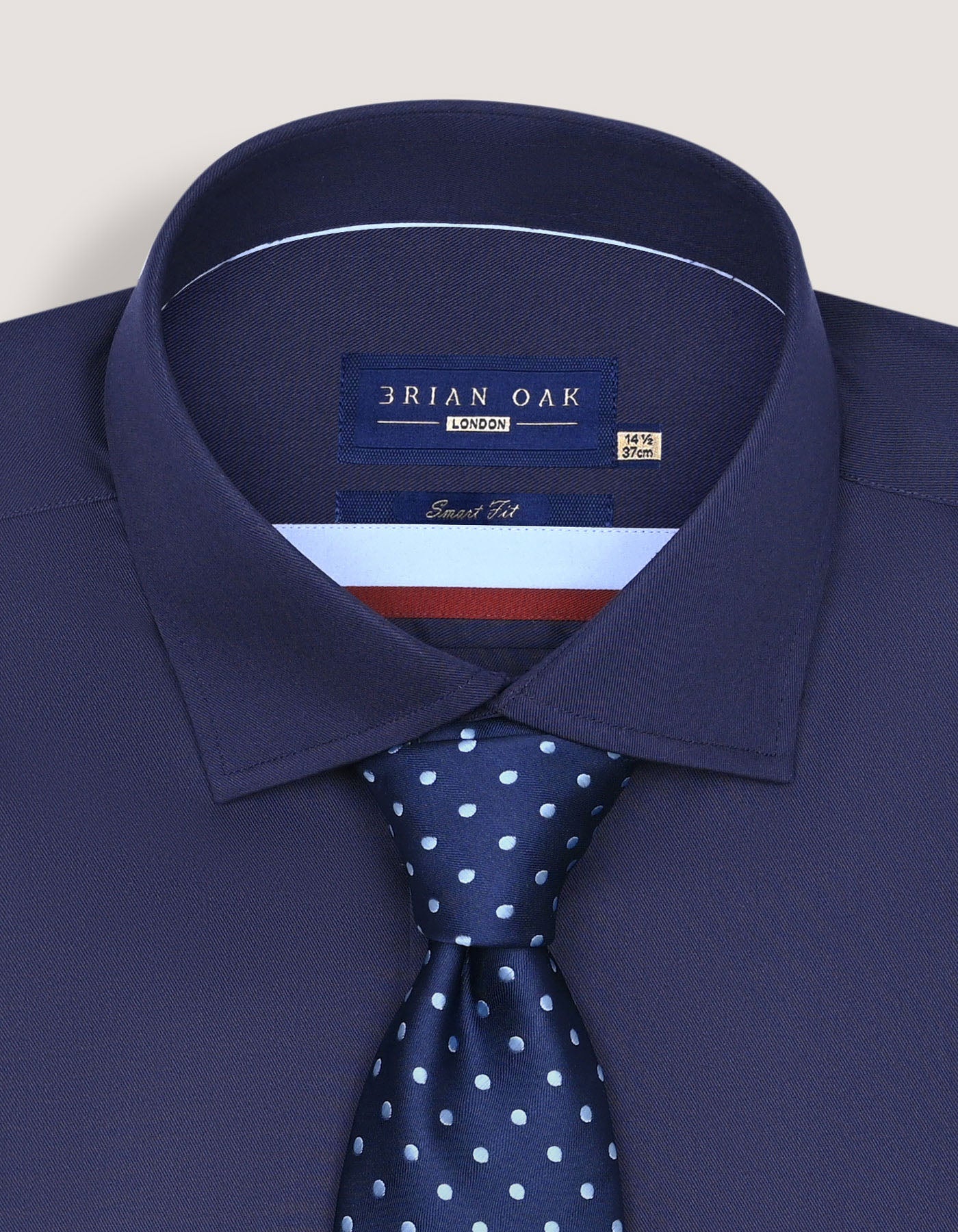 Navy Twill Smart Fit Dress Shirt