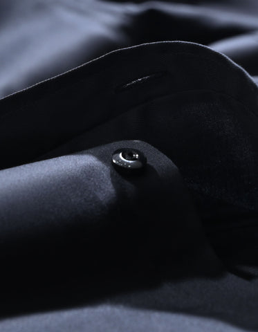 Easy Iron Plain Black Dress Shirt