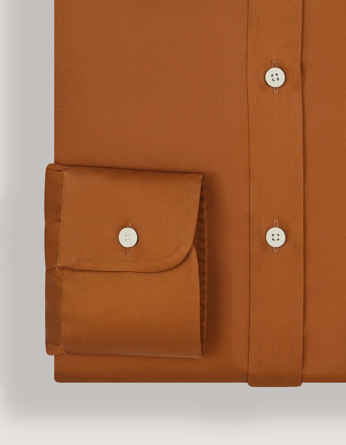 Light Brown Satin Dress Shirt