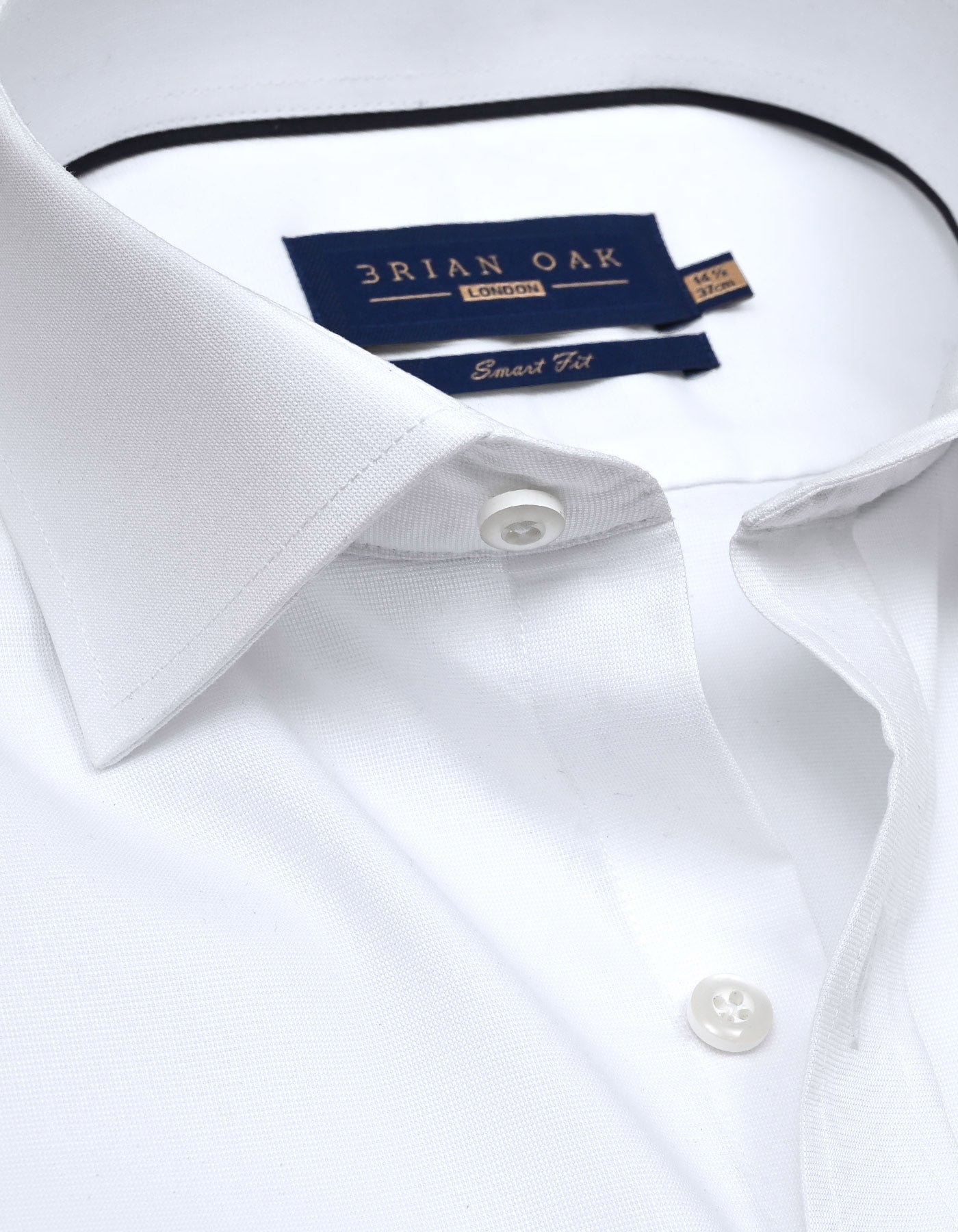 Men's Textured White Dress Shirt | Brian Oak UK Men's Textured White Dress Shirt | Brian Oak UK
