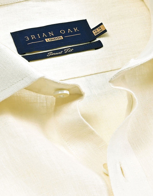 Pure Linen Shirt – Cream