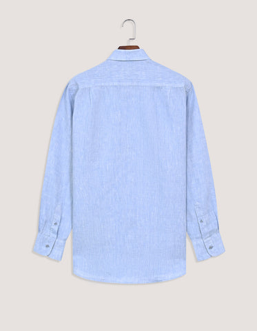 Pure Linen Shirt - Sky Blue