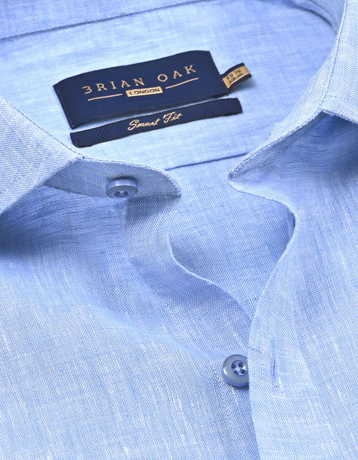 Pure Linen Shirt - Sky Blue
