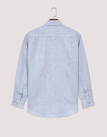 Pure Linen Shirt - Light Grey