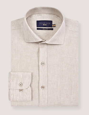 Pure Linen Shirt – Fawn