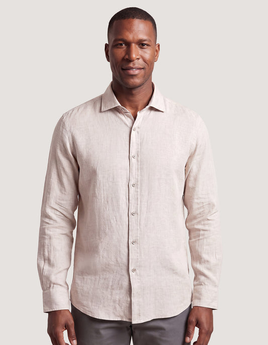 Pure Linen Shirt – Fawn