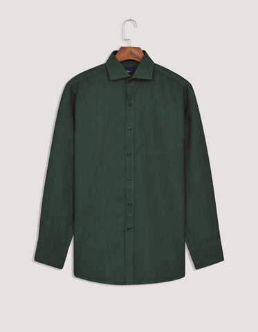 Pure Linen Shirt - Green