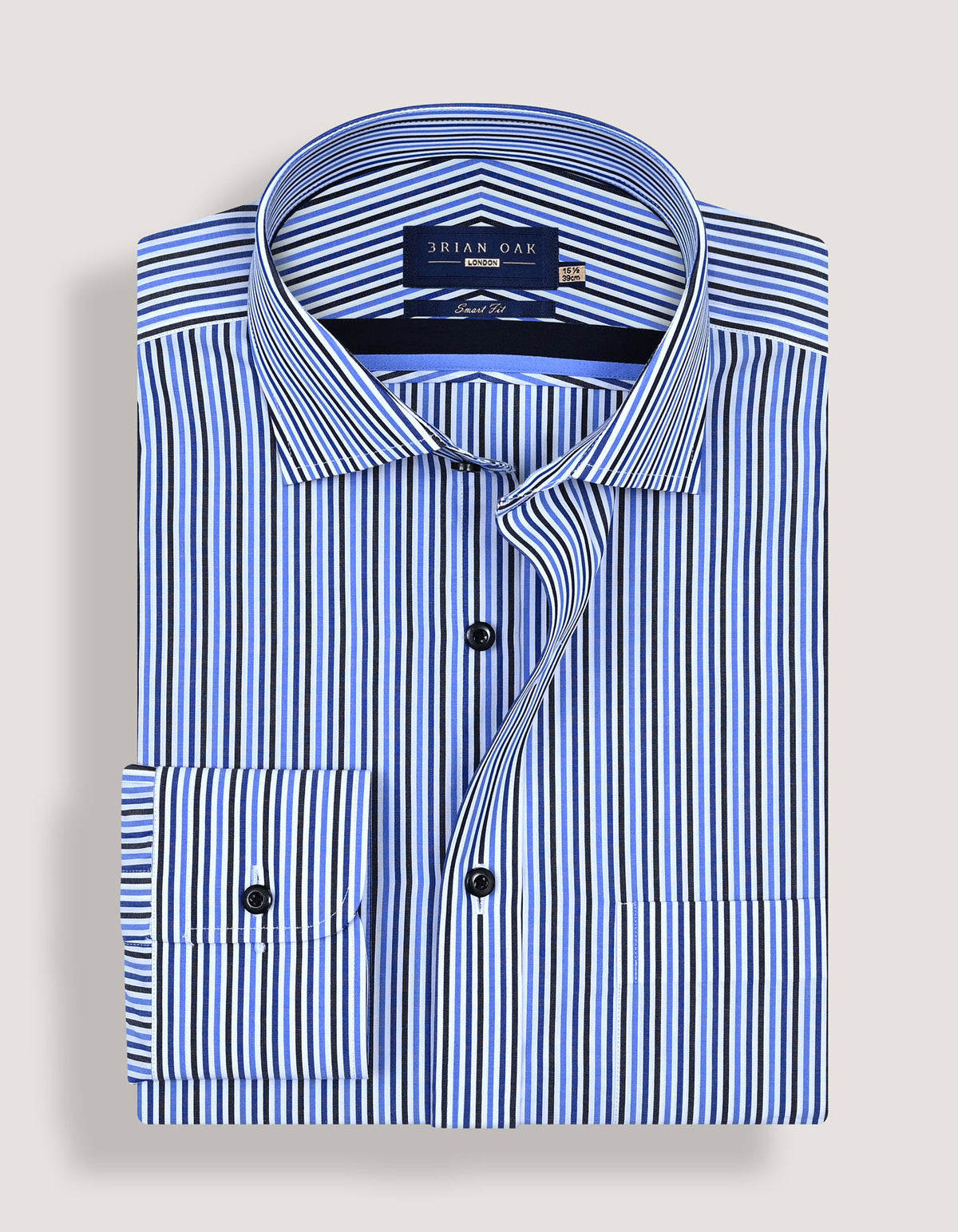 Chemise à rayures bleu roi Candy