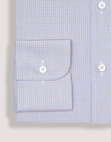 Mens Light Brown Checkered Shirt