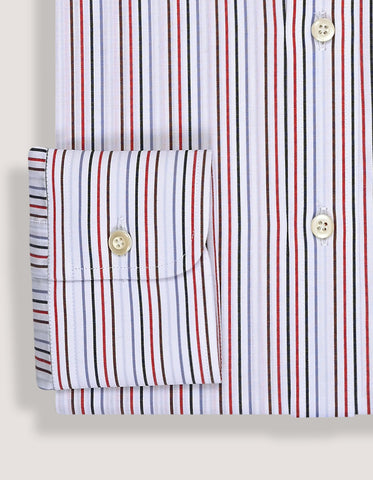 Red Multicolour Stripe Shirt