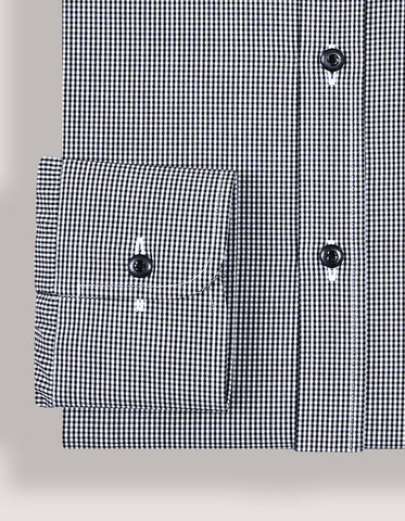 Black Mini Check Shirt