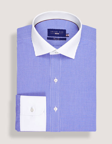 Sky Blue Smart Fit Check Shirt