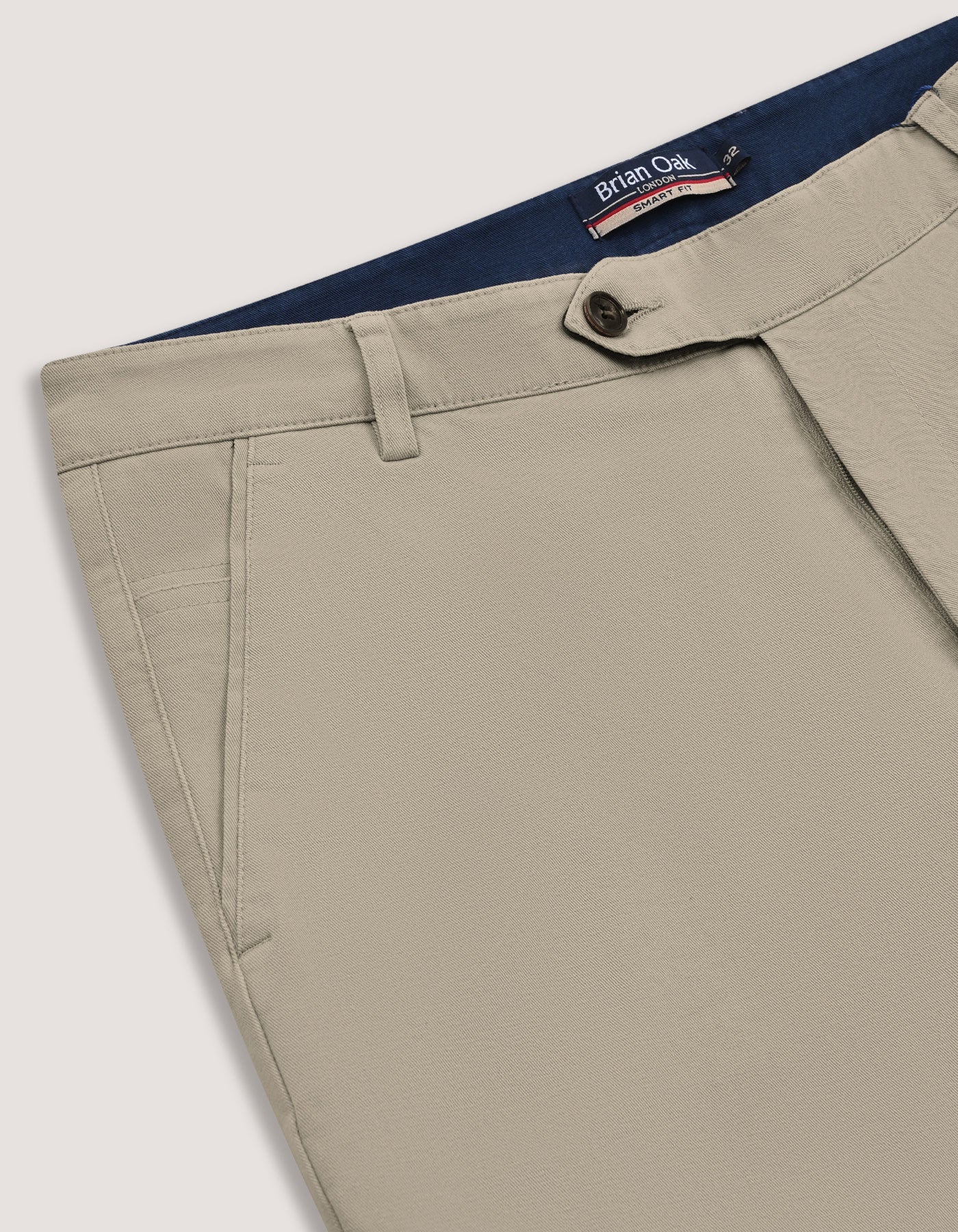 Smart Cotton Trousers – Stone