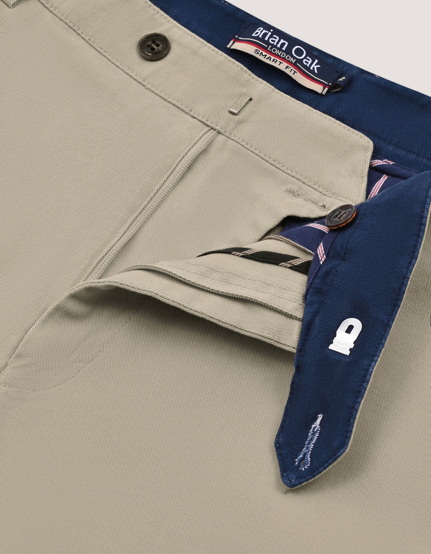 Smart Cotton Trousers – Stone