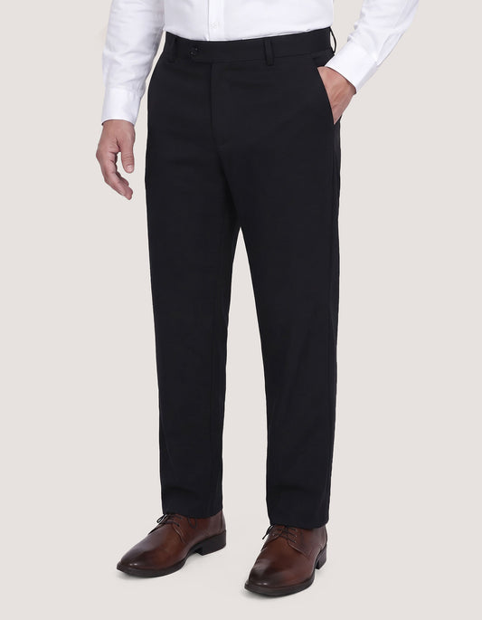 Premium Black Straight Fit Chinos