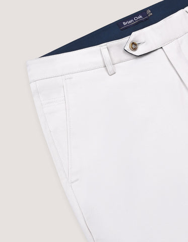 Ivory Straight Fit Stretch Chino