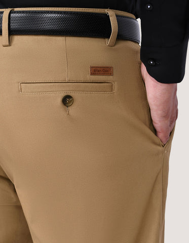 Classic Khaki Cross-Pocket Chinos