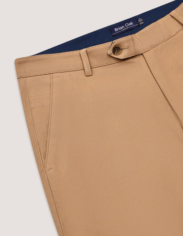 Classic Khaki Cross-Pocket Chinos