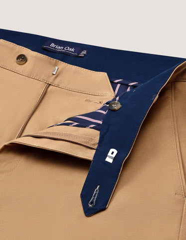 Classic Khaki Cross-Pocket Chinos
