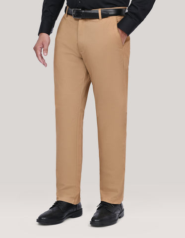 Classic Khaki Cross-Pocket Chinos