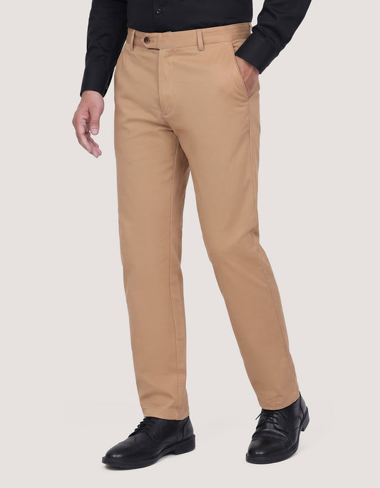 Classic Khaki Cross-Pocket Chinos