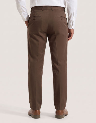 Chocolate Smart Fit Chino Trouser