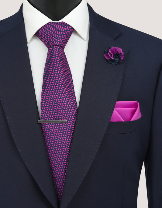 Ensemble d'accessoires de luxe géométriques magenta 