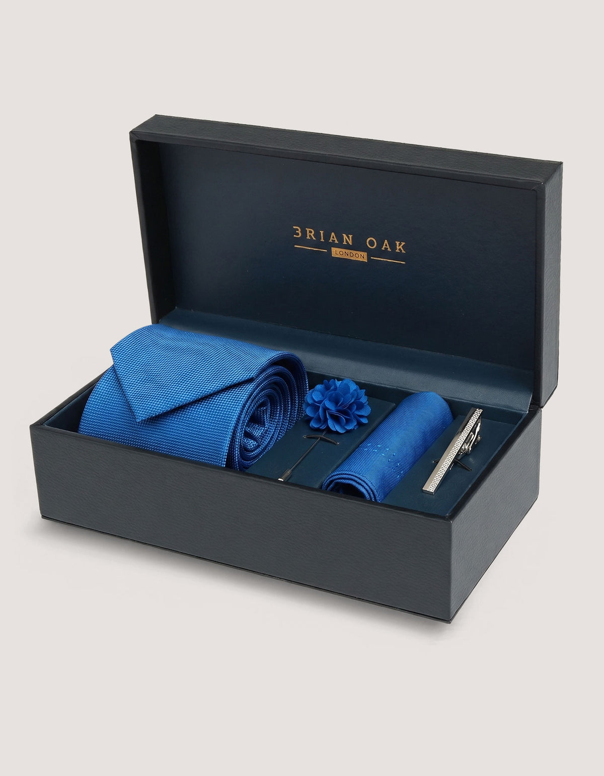 Ensemble d'accessoires texturés bleus 